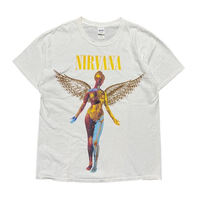 GILDAN nirvana in utero 半袖tシャツ コピーライト入り