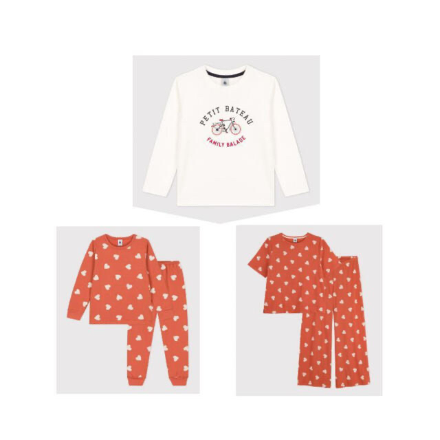 SNOOPY(スヌーピー)のさばとら様専用　プチバトー　② キッズ/ベビー/マタニティのキッズ服女の子用(90cm~)(パジャマ)の商品写真