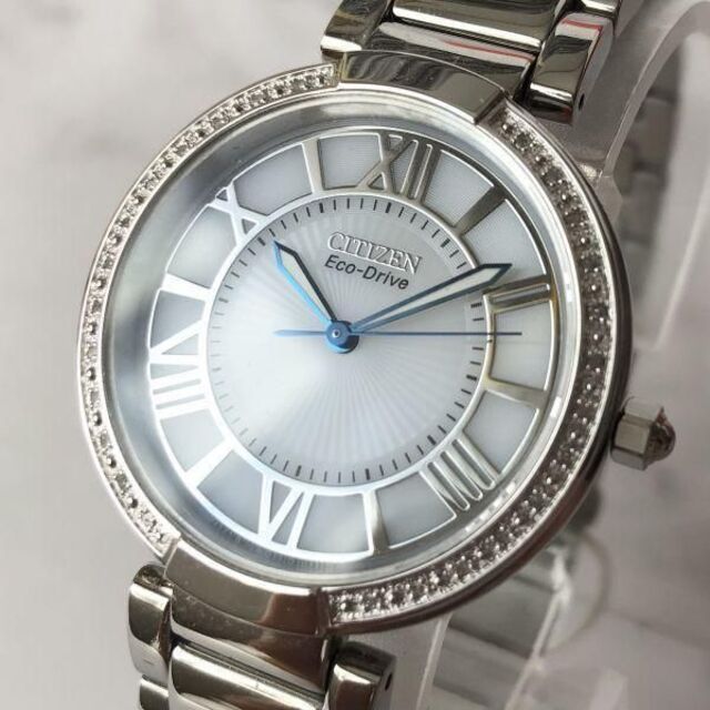 CITIZEN(シチズン)のダイヤベゼル★シチズン エコドライブ ソーラー レディース腕時計 CITIZEN レディースのファッション小物(腕時計)の商品写真