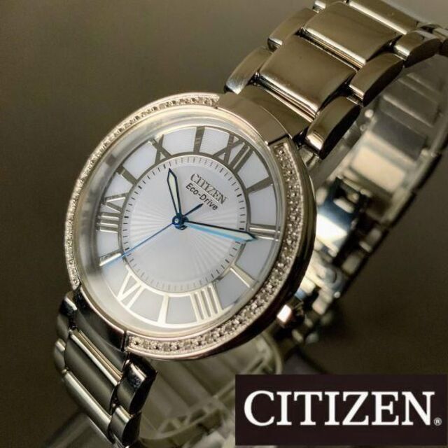 CITIZEN(シチズン)のダイヤベゼル★シチズン エコドライブ ソーラー レディース腕時計 CITIZEN レディースのファッション小物(腕時計)の商品写真