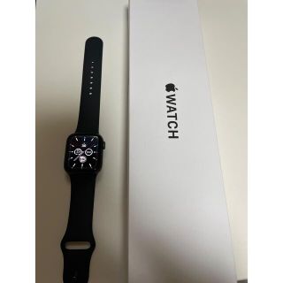 アップルウォッチ(Apple Watch)のApple Watch SE スペースグレー　wifi gpsモデル(腕時計(デジタル))