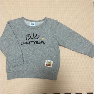 トイストーリー(トイ・ストーリー)のトイストーリー　バズライトイヤー　長袖トレーナー　スウェット　グレー　90(Tシャツ/カットソー)