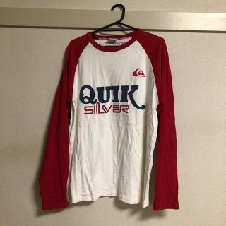 クイックシルバー(QUIKSILVER)のクイックシルバー ×ミッキーマウス　コラボ　ラグラン　ロンT  Lサイズ(Tシャツ/カットソー(七分/長袖))