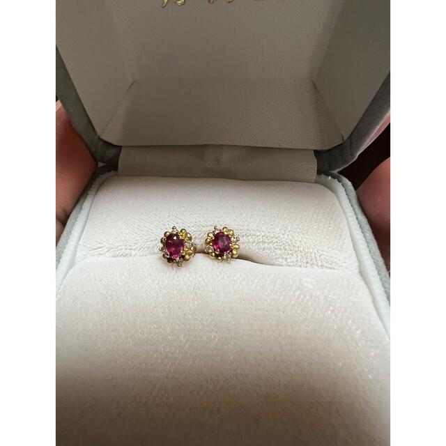 ルビーk18と小さいダイヤのピアス、お値下げしました 【値下げ】 32