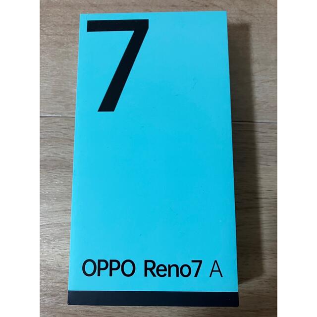 OPPO(オッポ)のOPPO　 Reno 7 A  スターリーブラック スマホ/家電/カメラのスマートフォン/携帯電話(スマートフォン本体)の商品写真