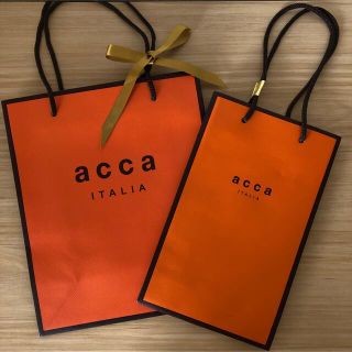 アッカ(acca)のacca ショップ袋 紙袋 ショッパー 2枚組(ショップ袋)