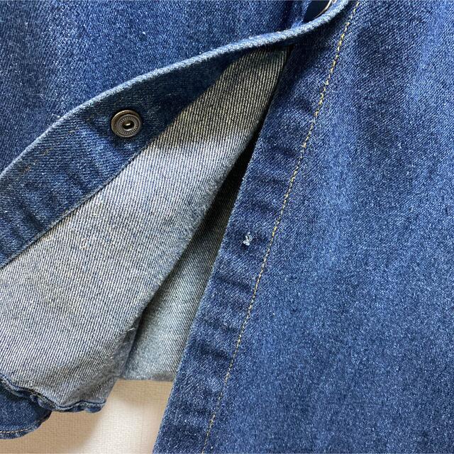 Levi's(リーバイス)の古着 ノーカラーデニムシャツ ジャケット フリーサイズ レディースのジャケット/アウター(Gジャン/デニムジャケット)の商品写真