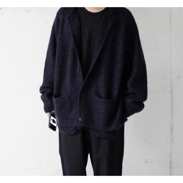 専用【stein】KID MOHAIR CARDIGAN -DARK NAVYカーディガン