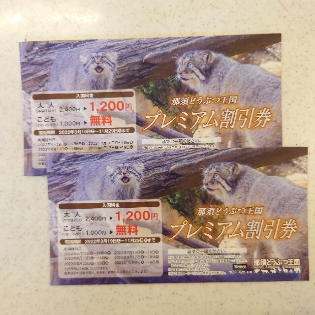 激安 那須どうぶつ王国 プレミアム割引券 2枚セット i9tmg.com.br