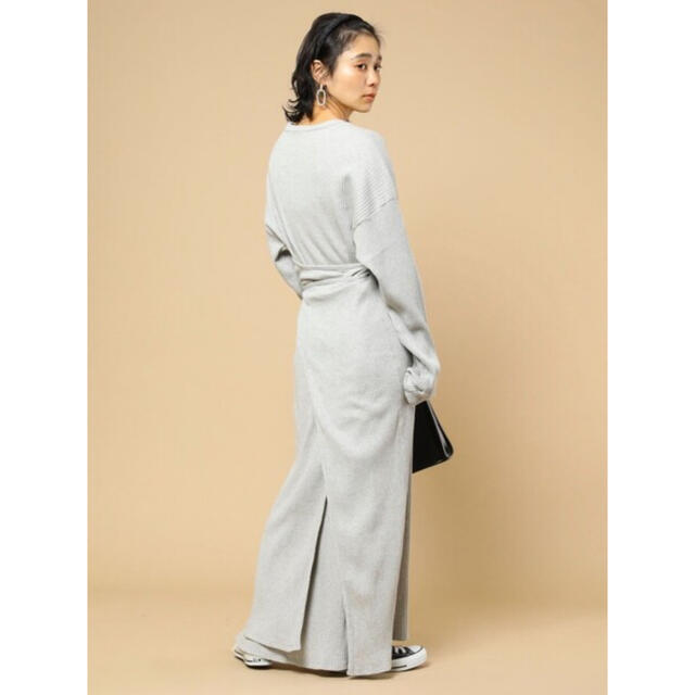 FREAK'S STORE(フリークスストア)の【Baserange】 SHAW LONG SLEEVE KAFTAN レディースのワンピース(ロングワンピース/マキシワンピース)の商品写真