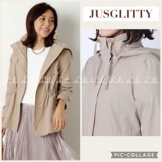 ジャスグリッティー(JUSGLITTY)のJUSGLITTY 21SSショートブルゾン　ジャスグリッティー　ベージュ(ブルゾン)