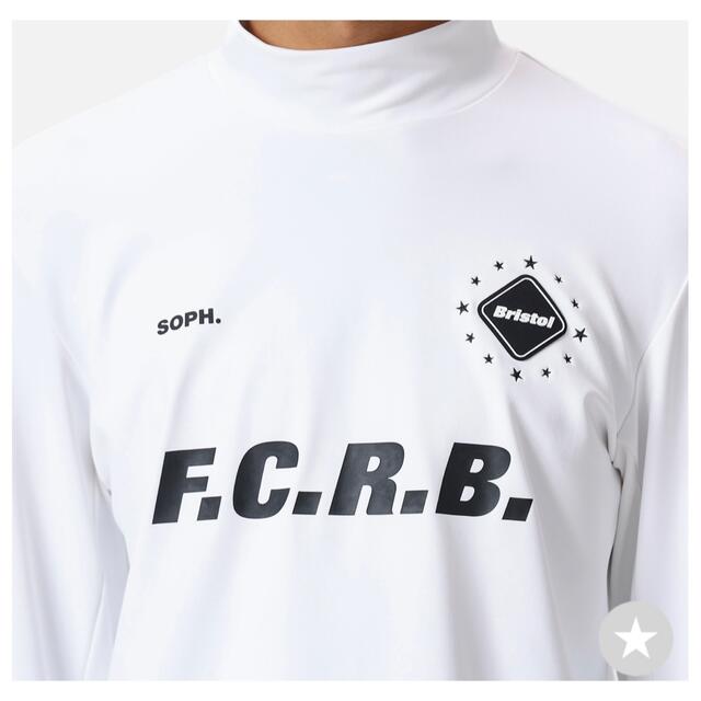 FCRB L/S WIND PROOF MOCK NECK TOP WHITETシャツ/カットソー(七分/長袖)