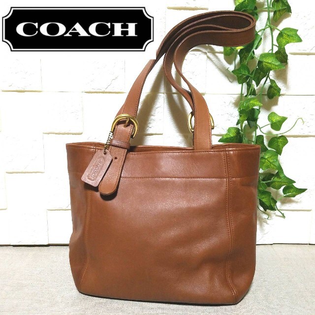 【美品】COACH オールドコーチ ヴィンテージ トートバッグ ブラウン | フリマアプリ ラクマ