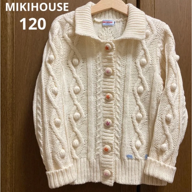 mikihouse(ミキハウス)の2点専用！新品！ミキハウス　Aライン　チェック　シャツ　ブラウス　お花　秋　冬　 キッズ/ベビー/マタニティのキッズ服女の子用(90cm~)(Tシャツ/カットソー)の商品写真