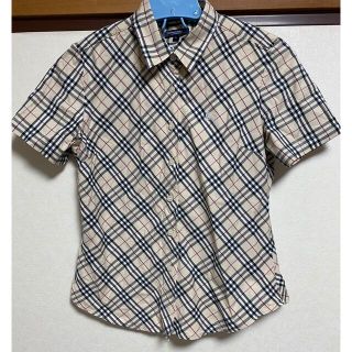 バーバリー(BURBERRY)のバーバリー　半袖シャツ　Lサイズ　スペアボタン有(シャツ/ブラウス(半袖/袖なし))