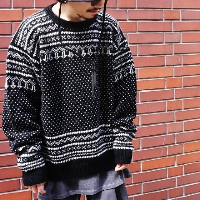 KAPTAIN SUNSHINE Snowy Pattened Sweater