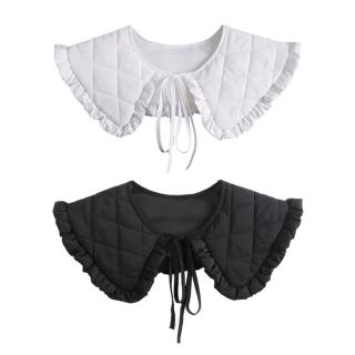 メリージェニー(merry jenny)のquilted collar(black)(つけ襟)