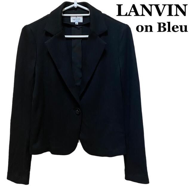 【美品】LANVIN ランバンオンブルー バックリボン ジャケット 上品