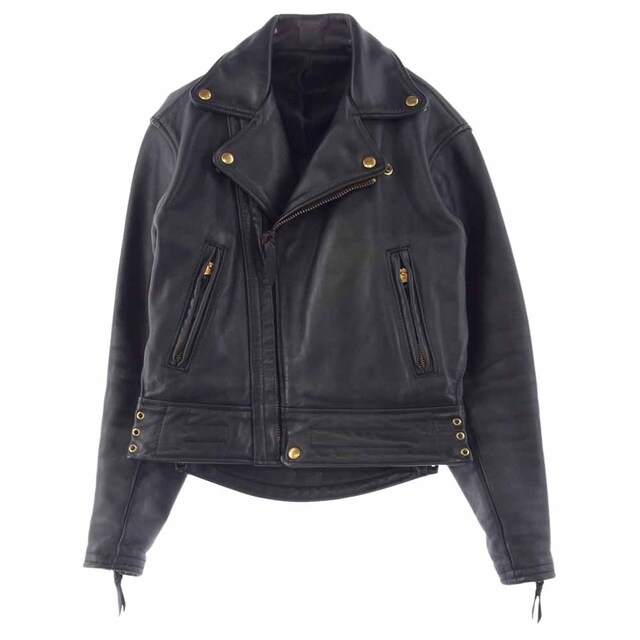 LANGLITZ LEATHERS ラングリッツレザーズ レザージャケット 14137 Columbia コロンビア ダブル レザー ライダース ジャケット ブラック系【中古】