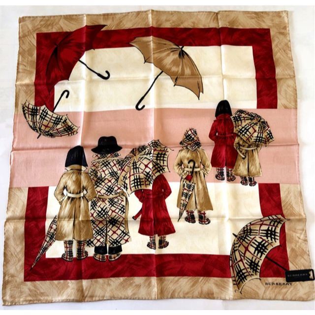 BURBERRY - 新品バーバリー超稀少【レア柄】ビンテージ絹綿混ミニ