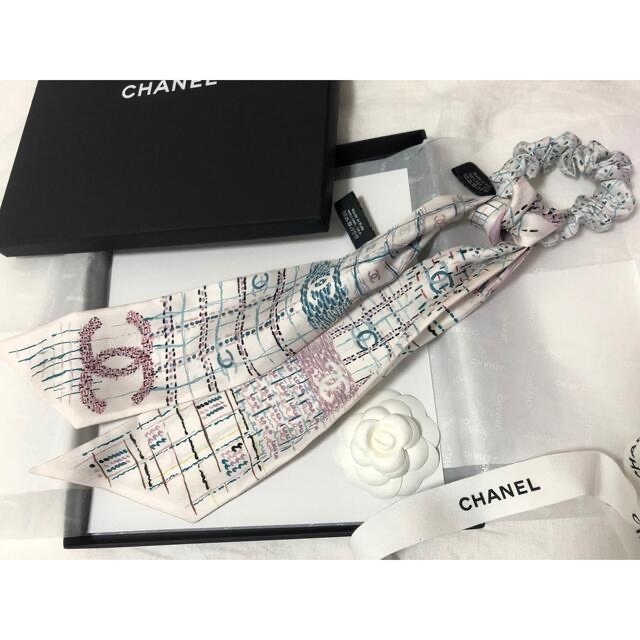 CHANEL ヘアアクセサリー シュシュ ヘアゴム 新品未使用 新作-