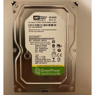 中古　WD HDD 3.5インチ 1TB(PC周辺機器)