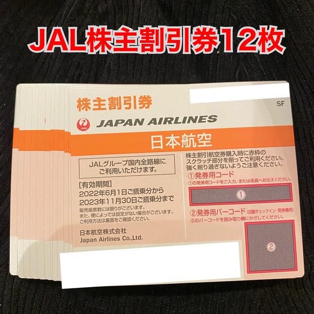 JAL日本航空　株主割引券12枚セット