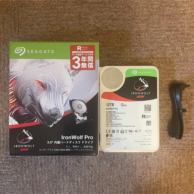 SEAGATE IRONWOLF PRO 3.5インチ HDD 12TBPCパーツ