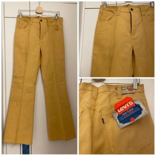 リーバイス(Levi's)のBigE 70s USA製 Levis 646 スタプレ 黄色　"未使用"(ワークパンツ/カーゴパンツ)