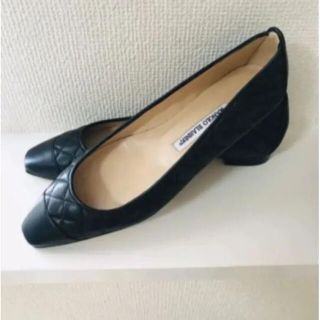 マノロブラニク(MANOLO BLAHNIK)の専用　マノロブラニク キルティングレザー パンプス(バレエシューズ)