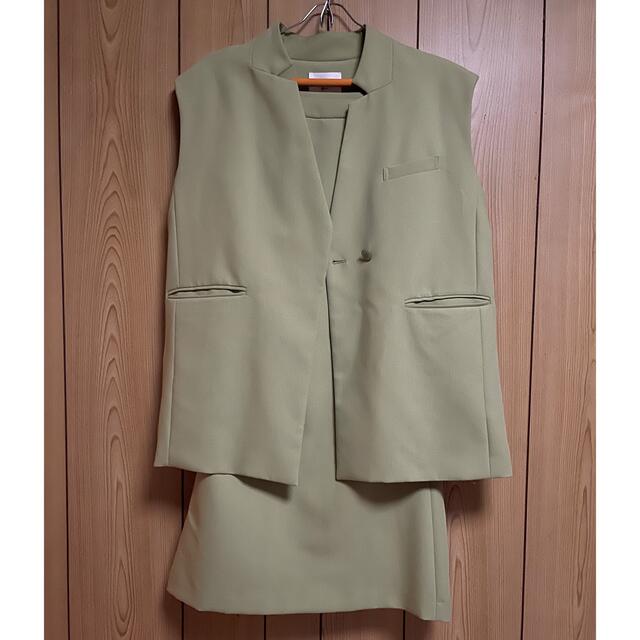 ameri OTONA WRAP VEST SET UP DRESS セット/コーデ ameri OTONA WRAP VEST SET UP DRESS セット/コーデ