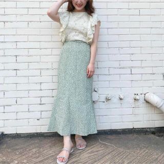 フラワー(flower)の【新品未使用】flower papillon bloom skirt(ロングスカート)