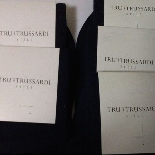 Trussardi(トラサルディ)の【送料込み】トラサルディ（ TRUSSARDI）23cm靴下5足セット メンズのレッグウェア(ソックス)の商品写真