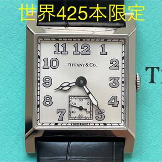 ティファニー(Tiffany & Co.)のティファニー ブランド創立180年記念モデル スクエア 世界425本限定 手巻き(腕時計(アナログ))