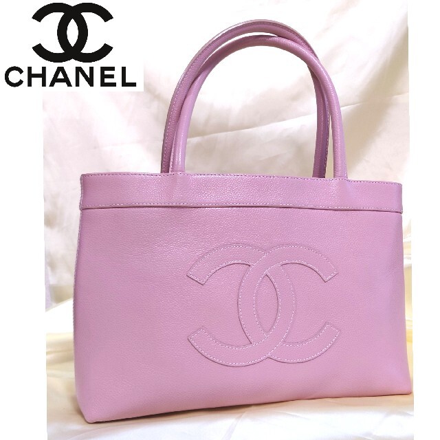 CHANEL - シャネル CHANEL トートバッグ ココマーク ピンク キャビア