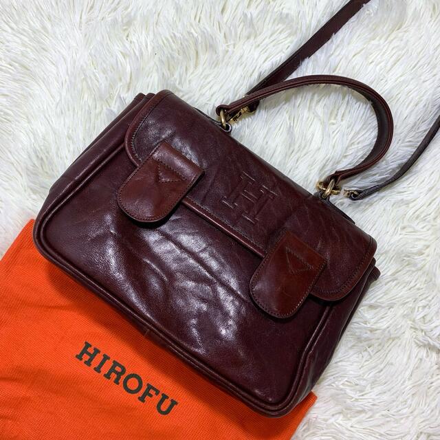 極美品✨HIROFU ヒロフ　2way ショルダーバッグ　ハンドバッグ