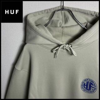 HUF - 【美品】ハフ ビッグロゴ入り人気カラーパーカー 人気Lサイズ 即 