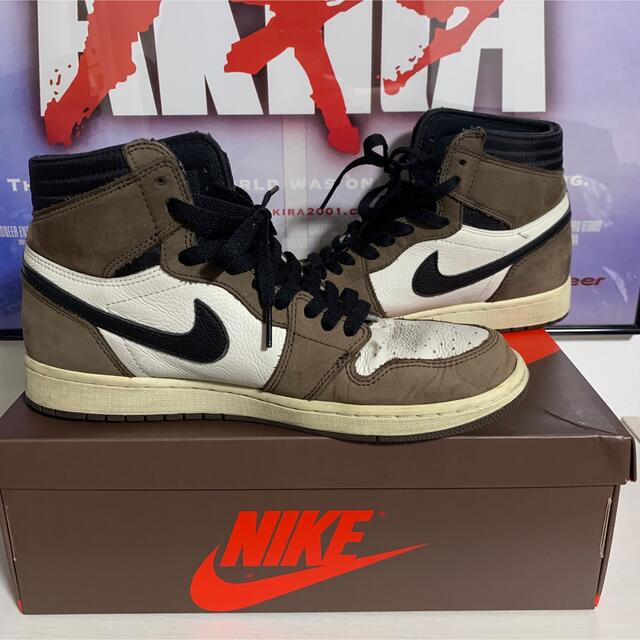 NIKE(ナイキ)のTRAVIS SCOTT NIKE AIRJORDAN1 RETROHIGHOG メンズの靴/シューズ(スニーカー)の商品写真