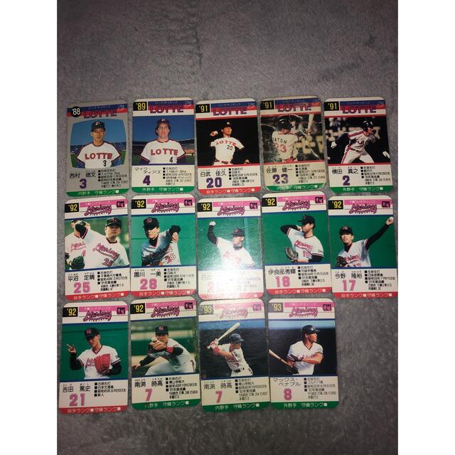 千葉ロッテマリーンズ(チバロッテマリーンズ)のプロ野球 カード ロッテ 88年89年91年92年93年95年 エンタメ/ホビーのタレントグッズ(スポーツ選手)の商品写真