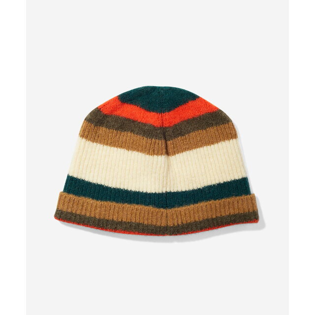 Saturdays NYC(サタデーズニューヨークシティ)の【グリーン（30）】Mohair Stripe Beanie レディースの帽子(ニット帽/ビーニー)の商品写真