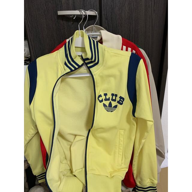 track jacket イエロー 古着 club adidas 70s-