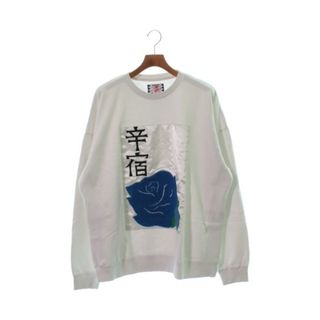 サノバチーズ(SON OF THE CHEESE)のSON OF THE CHEESE サノバチーズ スウェット XL 白 【古着】【中古】(スウェット)