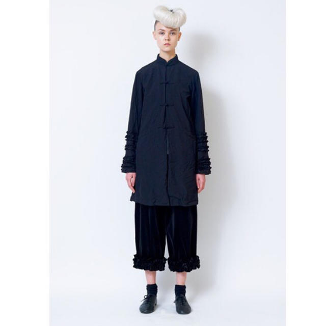 BLACK COMME des GARCONS 20SS エステルロングチャイナ - ステンカラー ...