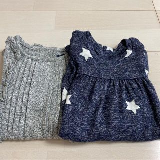 ベビーギャップ(babyGAP)のbaby gap 80 90 ワンピース　2枚セット　美品(ワンピース)