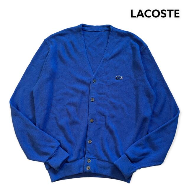 IZOD LACOSTE アイゾッドラコステ アクリルカーディガン青 アメリカ製