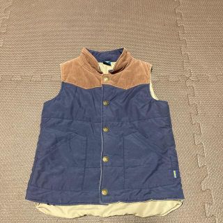 オシュコシュ(OshKosh)のOSHKOSH キッズベスト110cm ネイビー×ブラウン(ジャケット/上着)