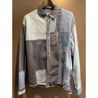 KAPITAL　リネンシャツ　エスニックシャツ　キャピタル　麻ネイティブ柄シャツ