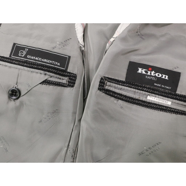 kiton キートン スーツ 磨ぐ グレー サイズ48 kiton キートン スーツ 磨ぐ グレー サイズ48
