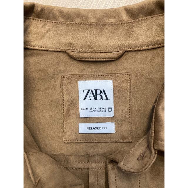 ZARA(ザラ)のZARA スエードシャツ メンズのトップス(シャツ)の商品写真