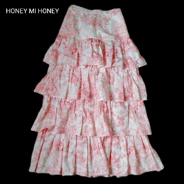 Honey mi Honey - HONEY MI HONEY フリル トワルドジュイ ボリュームスカートの通販 by クレーベル｜ハニーミー
